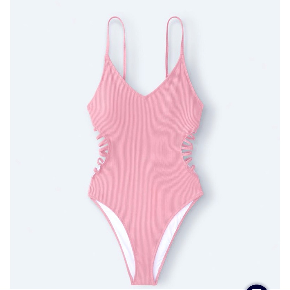 Victorias Secret PINK | Strappy Side Ribbed One-Piece